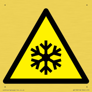 W010 Warning: Low temperature/freezing conditions